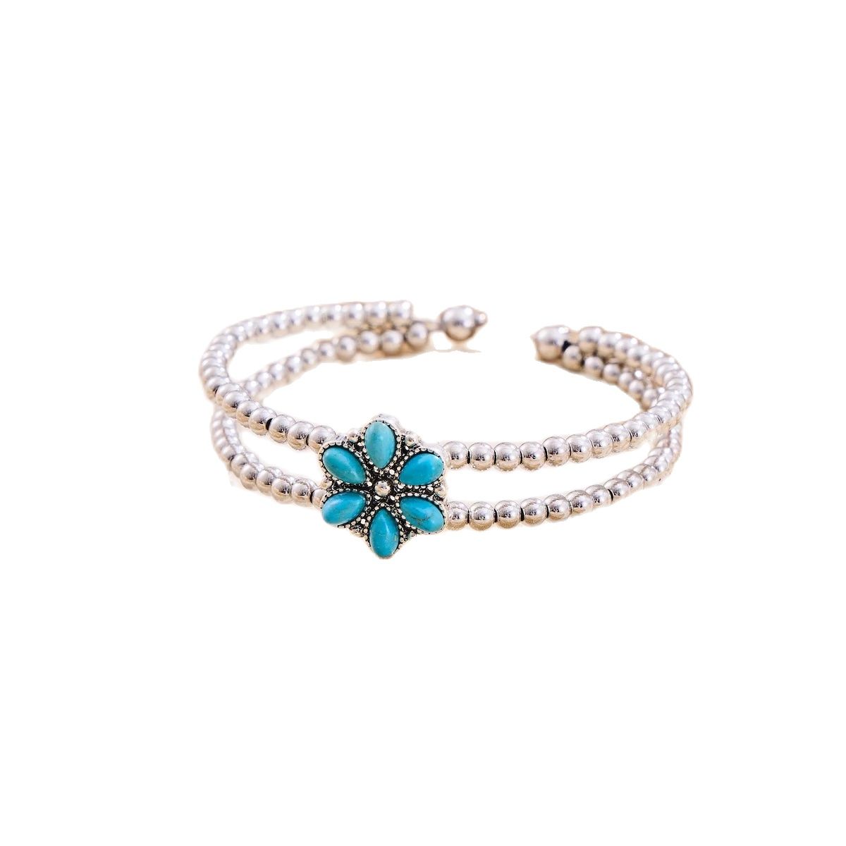 Creative Flower Turquoise Bracelet