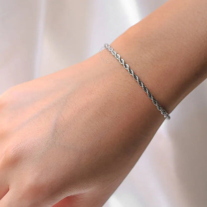 2/3/4/5mm Stainless Steel Chain Bracelets