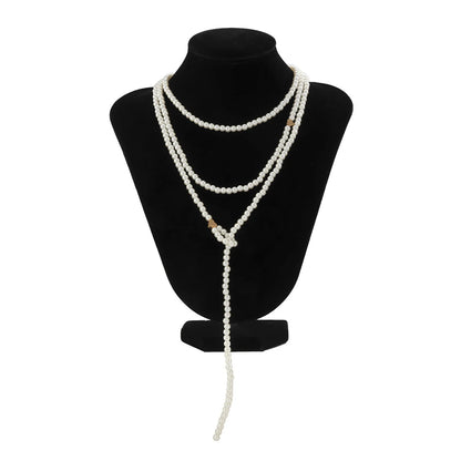 Rhinestone Cute Pendant Sweater Necklace