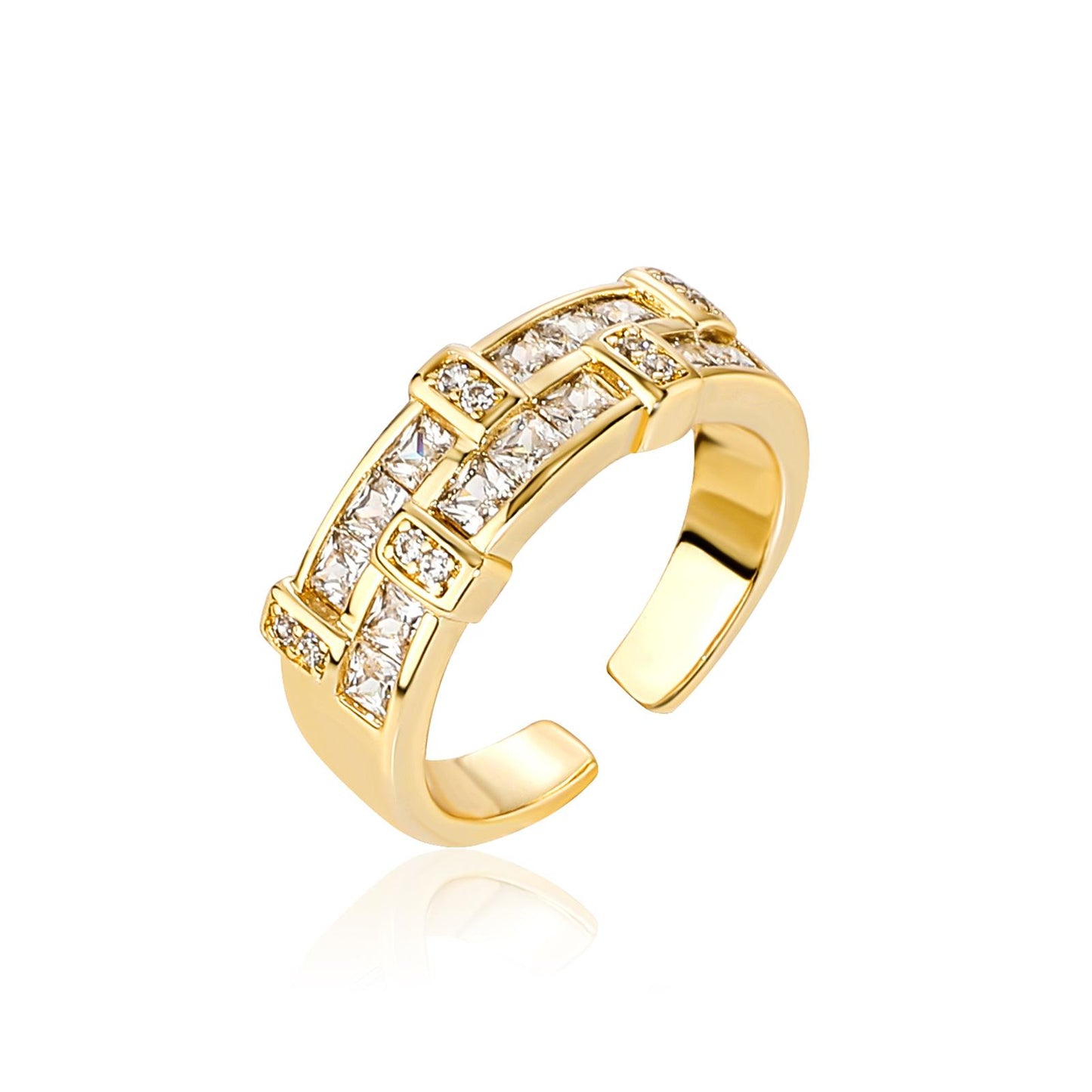 Adjustable Baguettes Ring