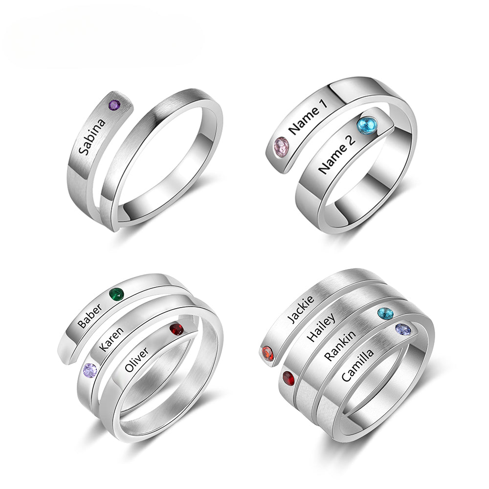 Personalized Mothers Rings