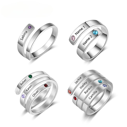 Personalized Mothers Rings