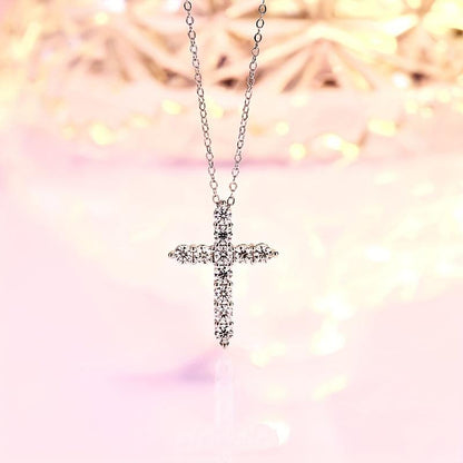 Crystal Cross Pendant Necklace