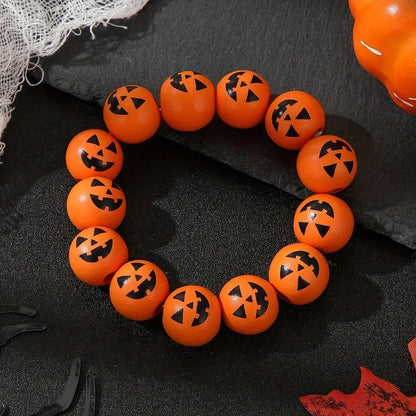 Pumpkin Beaded Stretch Bracelet