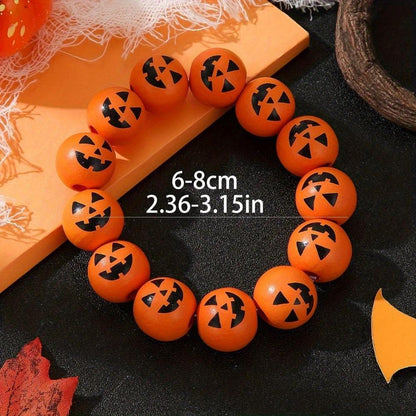 Pumpkin Beaded Stretch Bracelet