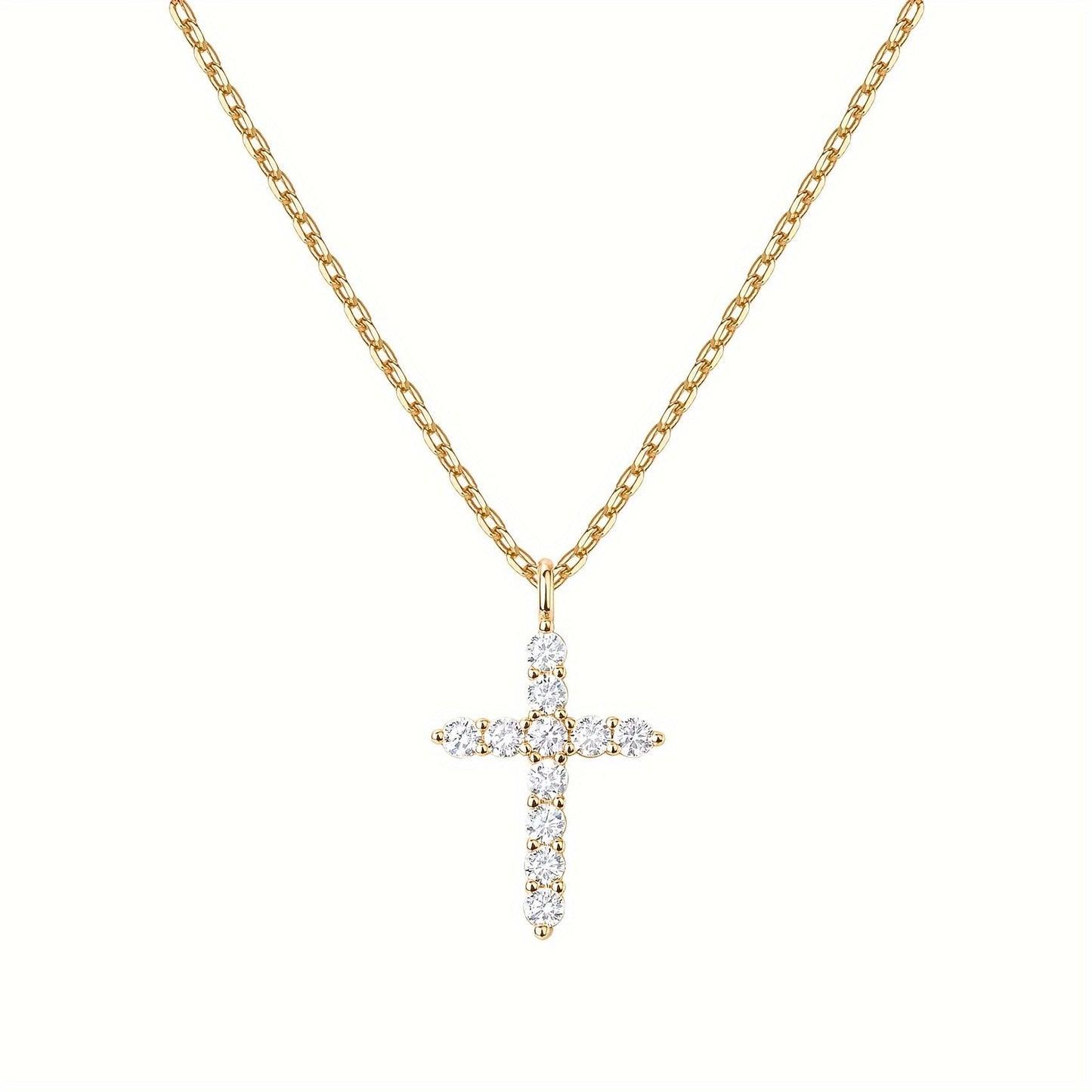 Crystal Cross Pendant Necklace