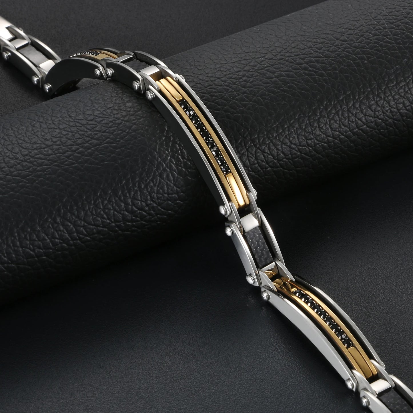 Stainless Steel Biker Chain Bracelet