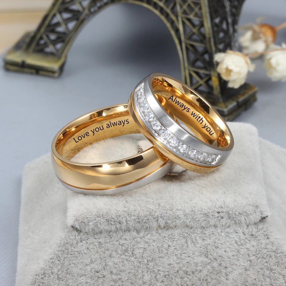 Engraving Wedding Engagement Rings