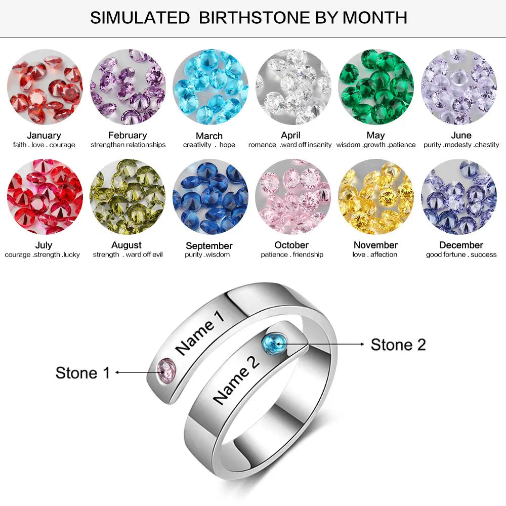 Personalized Mothers Rings