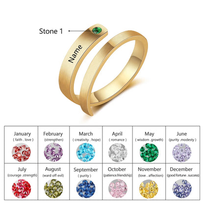 Personalized Mothers Rings