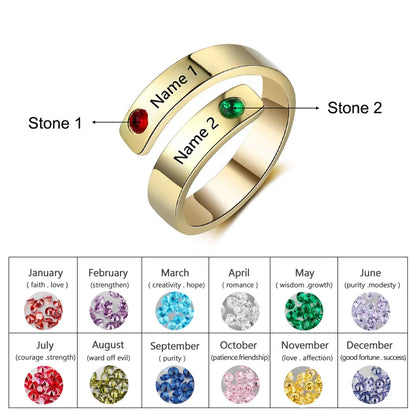 Personalized Mothers Rings