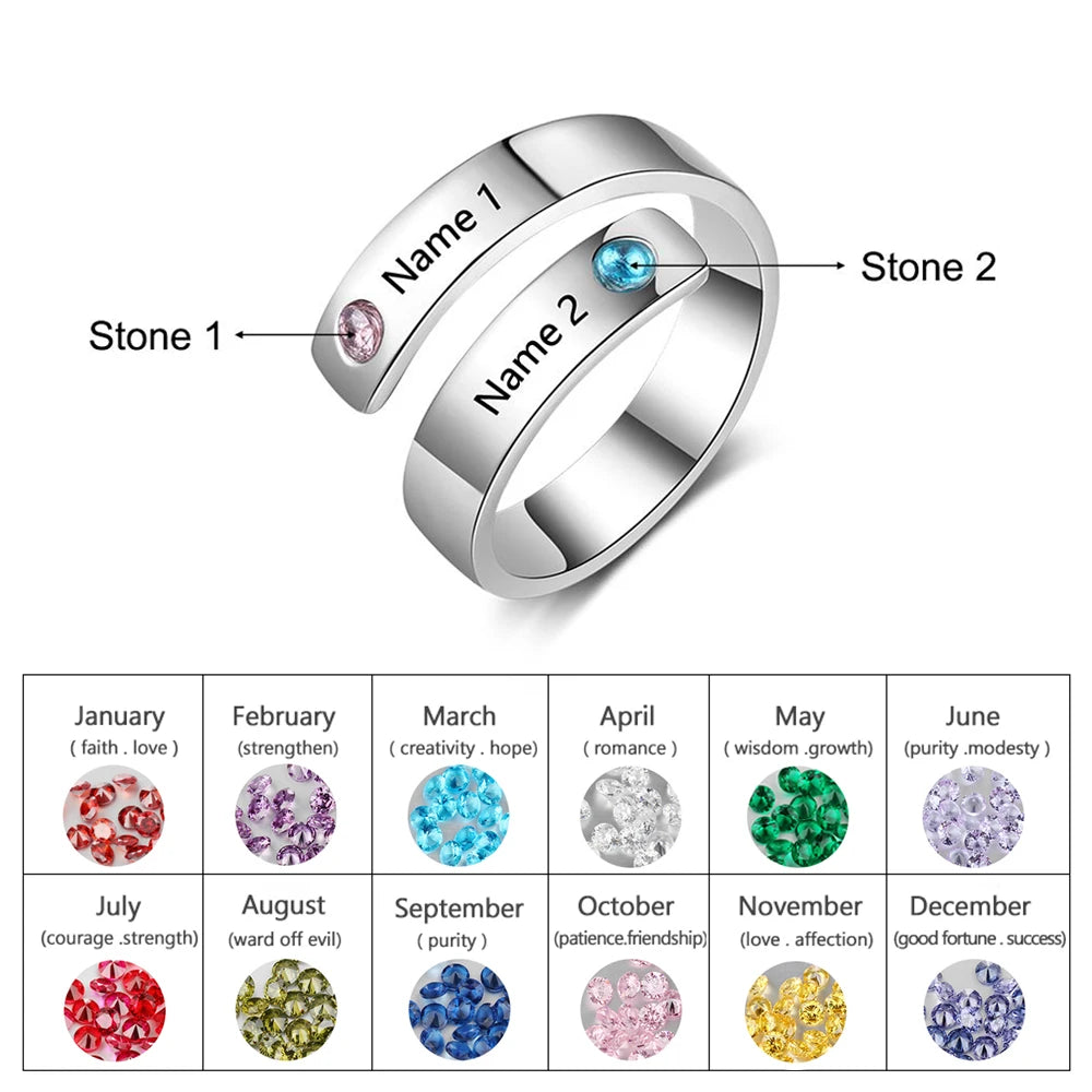 Personalized Mothers Rings