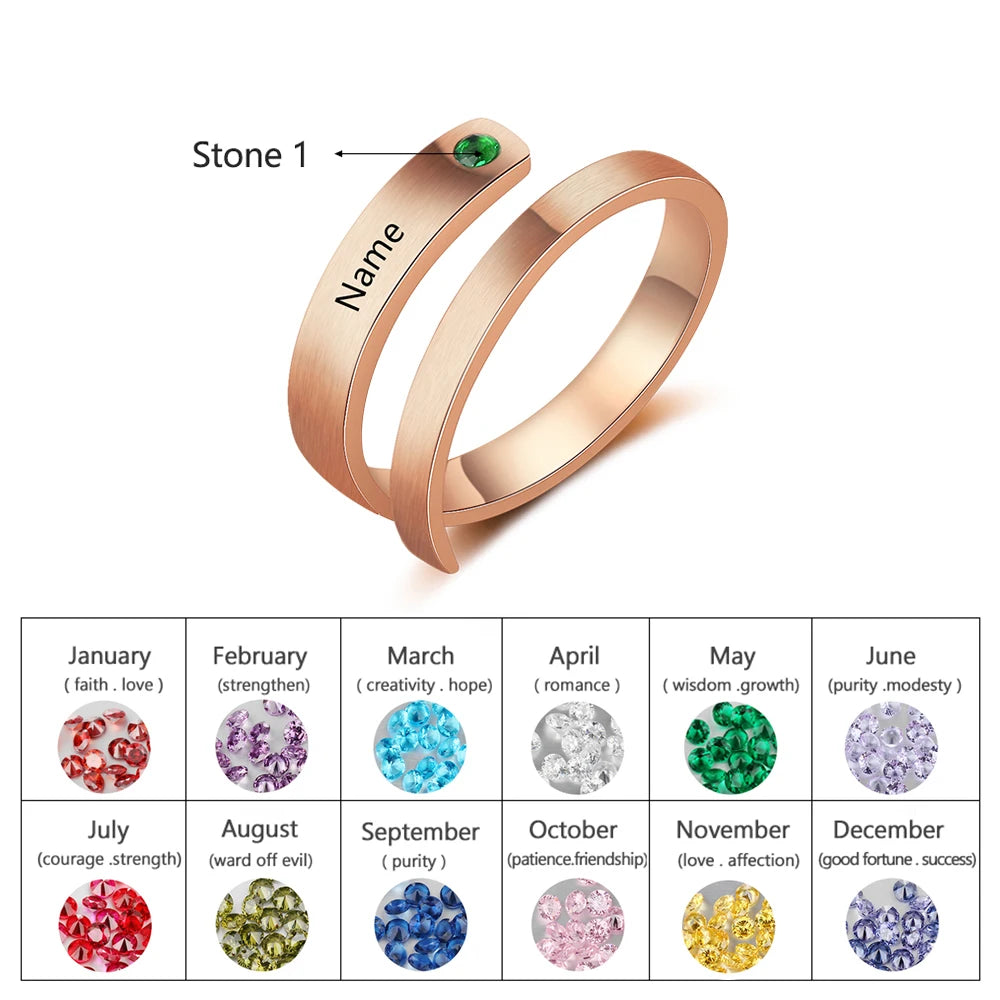 Personalized Mothers Rings