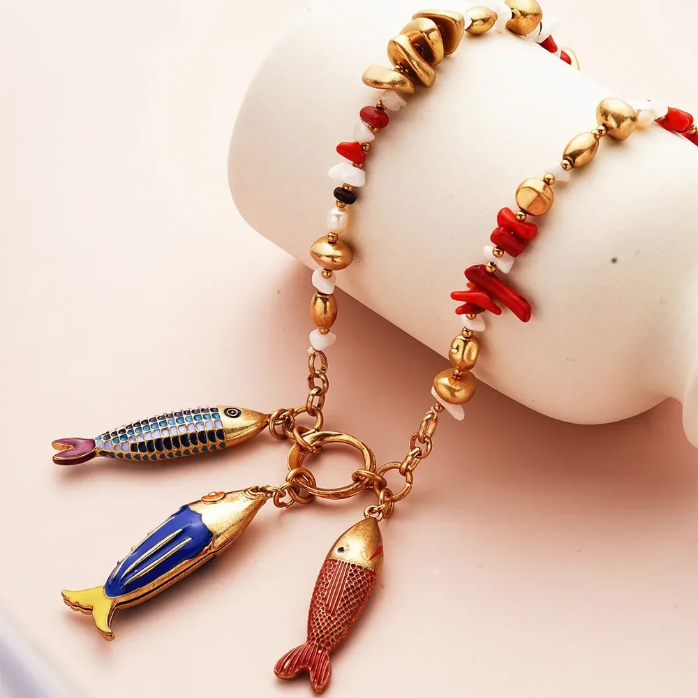 Marine Fish Fashion Choker Necklace