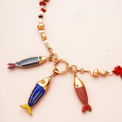 Marine Fish Fashion Choker Necklace