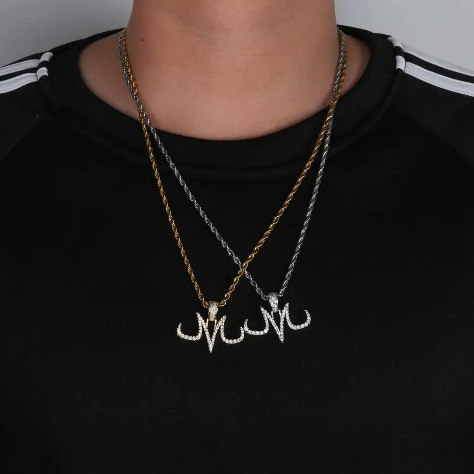 Iced Out Majin Pendant Necklace