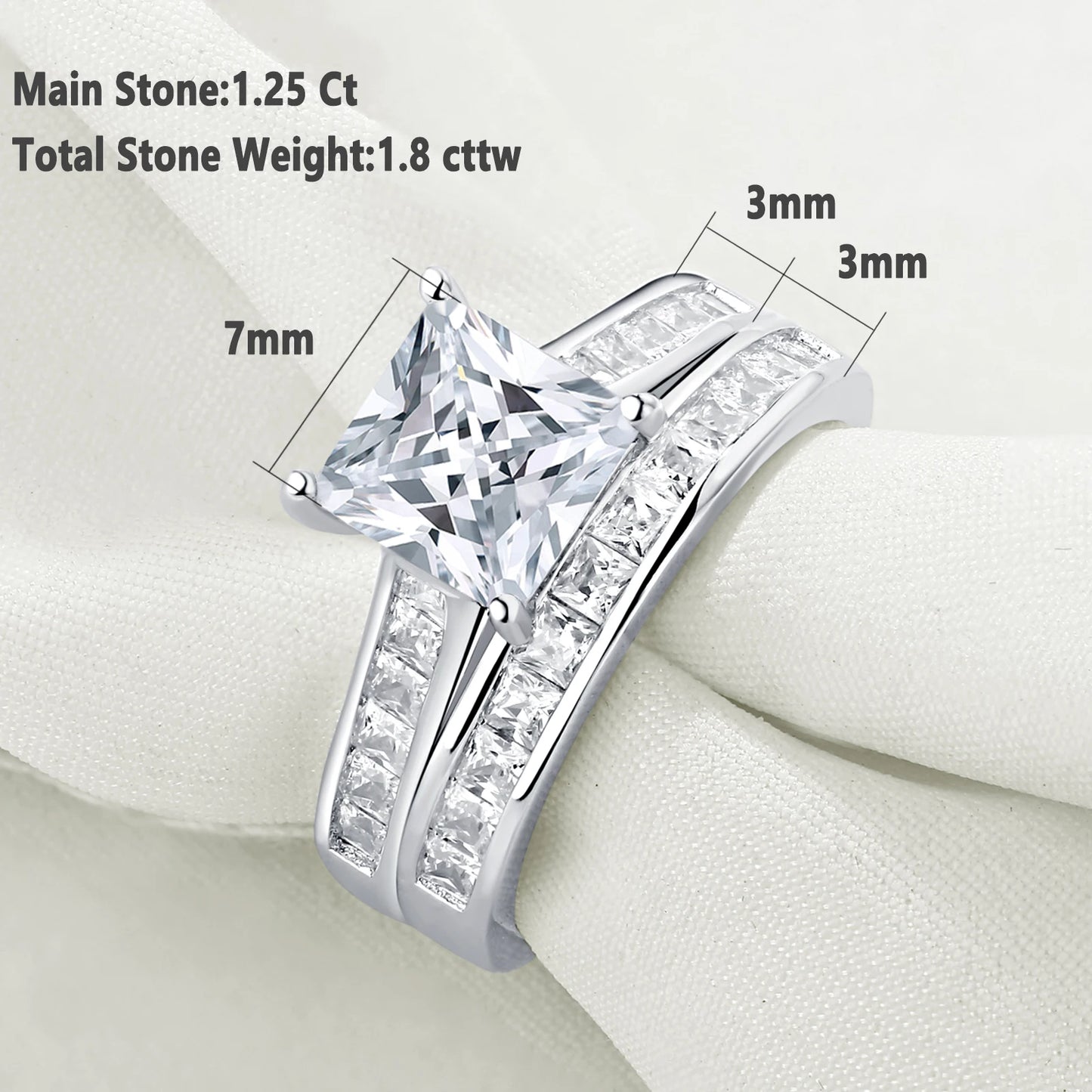 2 Pieces Classic Wedding Rings