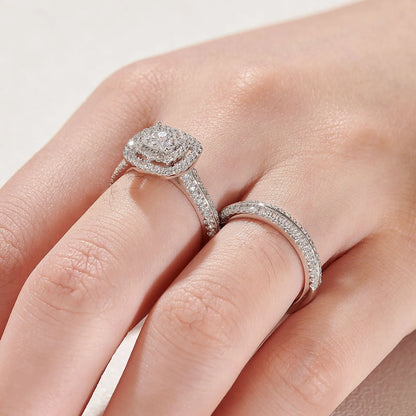 2Pcs Wedding Rings