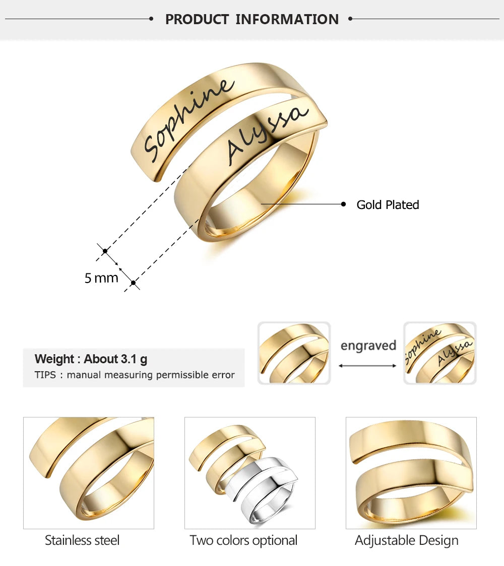 Stainless Steel Adjustable Rings