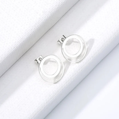 Simple Round and Loop Earrings