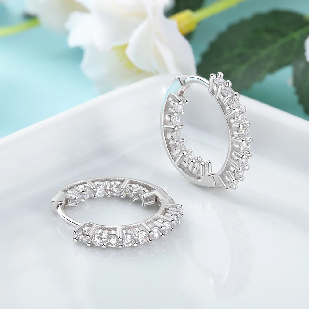 925 Sterling Silver Hoop Earrings