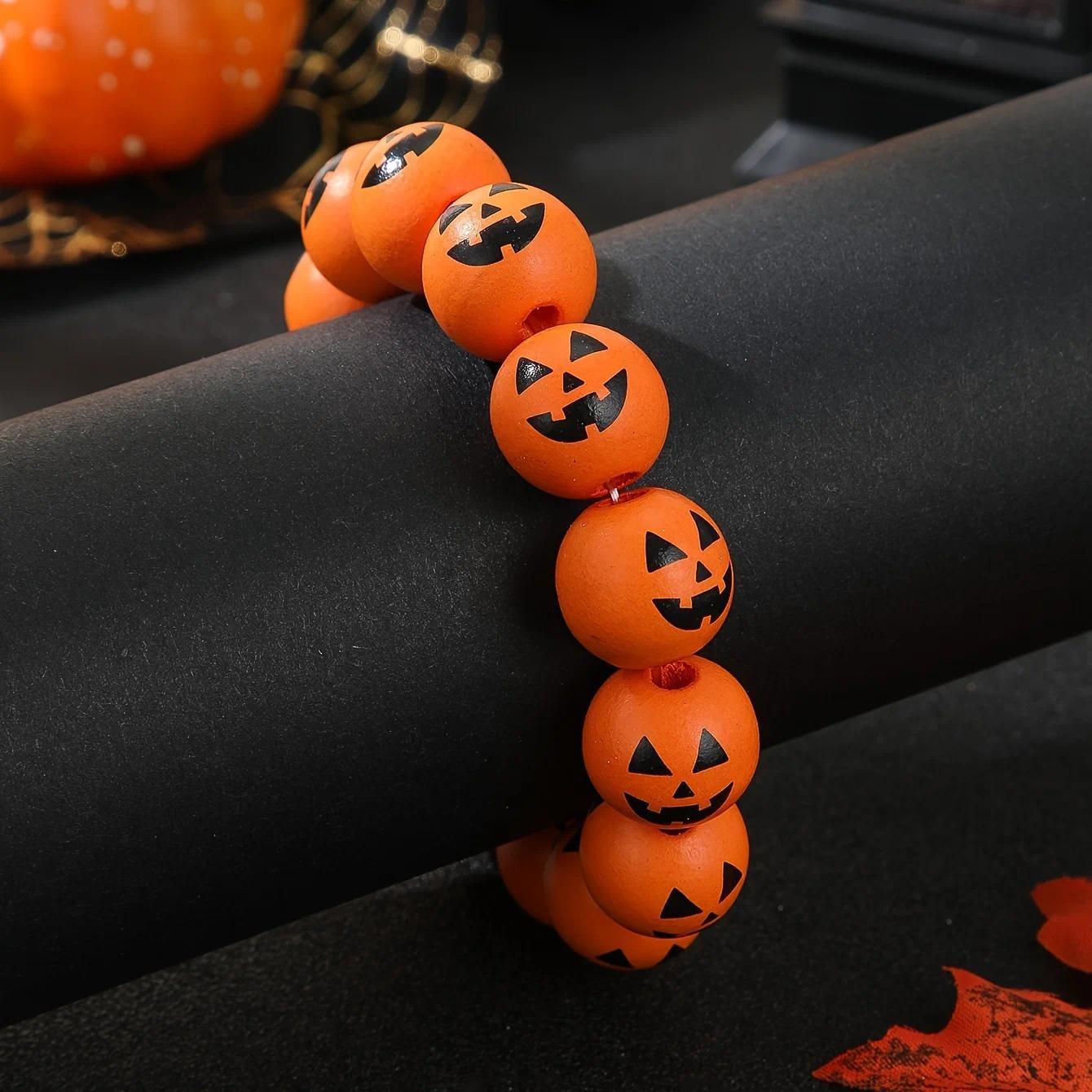 Pumpkin Beaded Stretch Bracelet