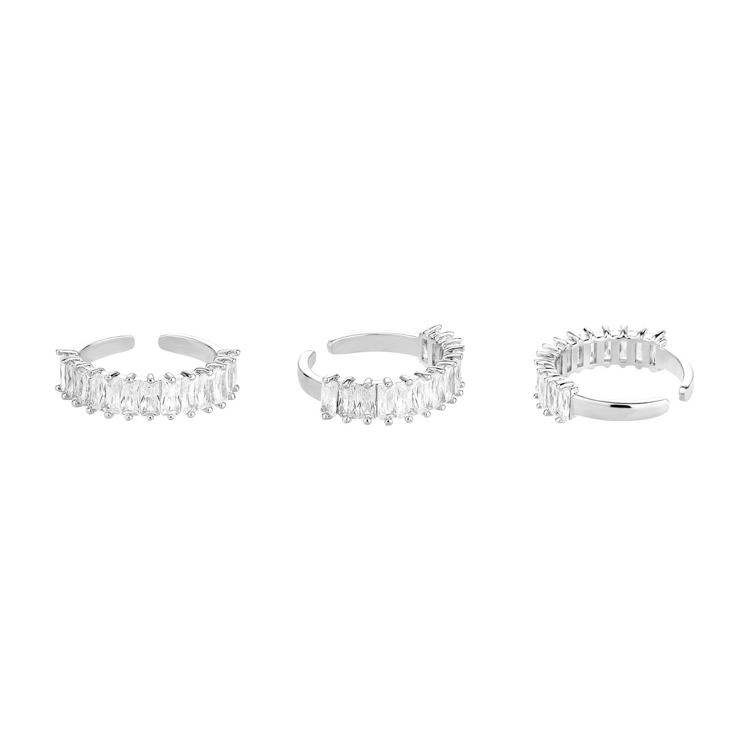 Stainless steel Cubic Zirconia Ring